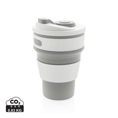Vue Mug en silicone pliable de couleur gris| Krokrodeal