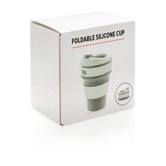 Vue Mug en silicone pliable de couleur gris| Krokrodeal