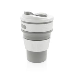 Vue Mug en silicone pliable de couleur gris| Krokrodeal