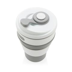 Vue Mug en silicone pliable de couleur gris| Krokrodeal