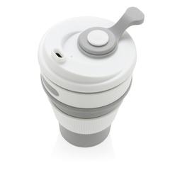 Vue Mug en silicone pliable de couleur gris| Krokrodeal