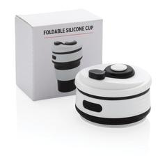 Vue Mug en silicone pliable de couleur noir| Krokrodeal