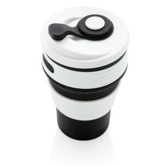 Vue Mug en silicone pliable de couleur noir| Krokrodeal