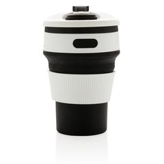 Vue Mug en silicone pliable de couleur noir| Krokrodeal