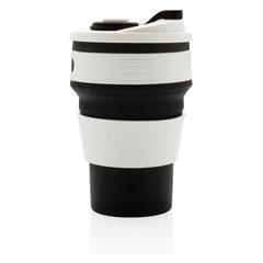 Vue Mug en silicone pliable de couleur noir| Krokrodeal