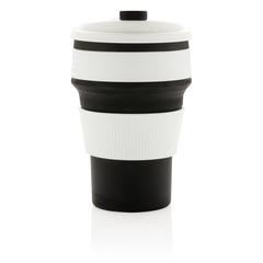 Vue Mug en silicone pliable de couleur noir| Krokrodeal