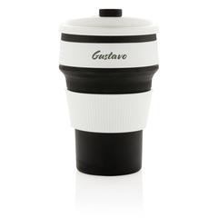 Vue Mug en silicone pliable de couleur noir| Krokrodeal