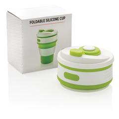 Vue Mug en silicone pliable de couleur vert| Krokrodeal