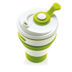 Vue Mug en silicone pliable de couleur vert| Krokrodeal