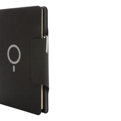 Vue Conférencier A4 avec chargeur induction 10W Artic de couleur noir| Krokrodeal