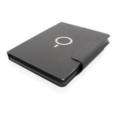 Vue Conférencier A4 avec chargeur induction 10W Artic de couleur noir| Krokrodeal