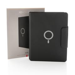 Vue Conférencier A4 avec chargeur induction 10W Artic de couleur noir| Krokrodeal