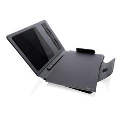 Vue Conférencier A4 avec chargeur induction 10W Artic de couleur noir| Krokrodeal