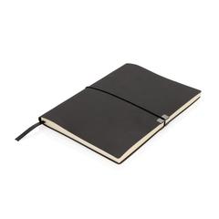 Vue Carnet de notes A5 Deluxe à couverture souple de couleur noir| Krokrodeal