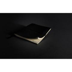 Vue Carnet de notes A5 Deluxe à couverture souple de couleur noir| Krokrodeal