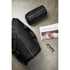Vue VINGA Sac week-end en PU recyclé RCS Bermond de couleur noir| Krokrodeal