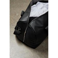 Vue VINGA Sac week-end en PU recyclé RCS Bermond de couleur noir| Krokrodeal