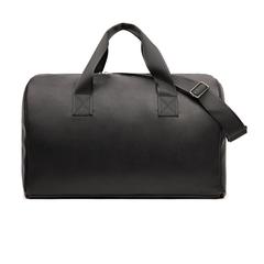 Vue VINGA Sac week-end en PU recyclé RCS Bermond de couleur noir| Krokrodeal