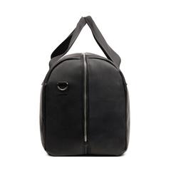 Vue VINGA Sac week-end en PU recyclé RCS Bermond de couleur noir| Krokrodeal