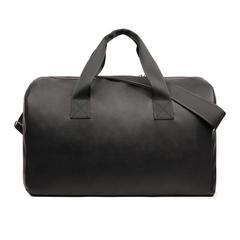 Vue VINGA Sac week-end en PU recyclé RCS Bermond de couleur noir| Krokrodeal