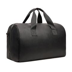 Vue VINGA Sac week-end en PU recyclé RCS Bermond de couleur noir| Krokrodeal