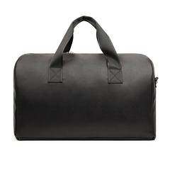 Vue VINGA Sac week-end en PU recyclé RCS Bermond de couleur noir| Krokrodeal