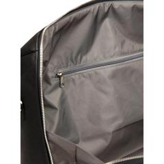 Vue VINGA Sac week-end en PU recyclé RCS Bermond de couleur noir| Krokrodeal