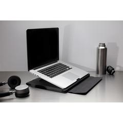 Vue Housse pour ordinateur portable et station de travail Fiko de couleur noir| Krokrodeal