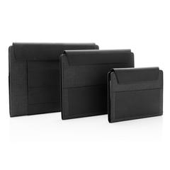 Vue Housse pour ordinateur portable et station de travail Fiko de couleur noir| Krokrodeal
