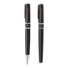 Vue Set stylos Swiss Peak de couleur noir| Krokrodeal