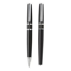 Vue Set stylos Swiss Peak de couleur noir| Krokrodeal