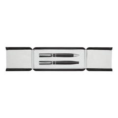 Vue Set stylos Swiss Peak de couleur noir| Krokrodeal