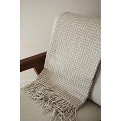 Vue VINGA Plaid Lenox de couleur marron| Krokrodeal