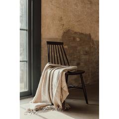 Vue VINGA Plaid Lenox de couleur marron| Krokrodeal