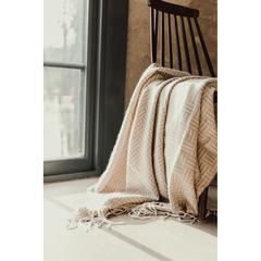 Vue VINGA Plaid Lenox de couleur marron| Krokrodeal