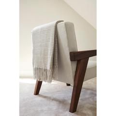 Vue VINGA Plaid Lenox de couleur marron| Krokrodeal
