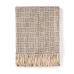 Vue VINGA Plaid Lenox de couleur noir| Krokrodeal