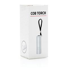 Vue Lampe torche COB de couleur gris| Krokrodeal