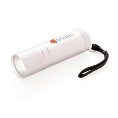 Vue Lampe torche COB de couleur gris| Krokrodeal