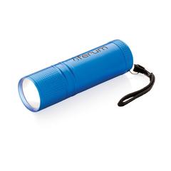Vue Lampe torche COB de couleur bleu| Krokrodeal