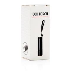 Vue Lampe torche COB de couleur noir| Krokrodeal