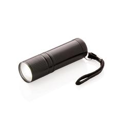 Vue Lampe torche COB de couleur noir| Krokrodeal