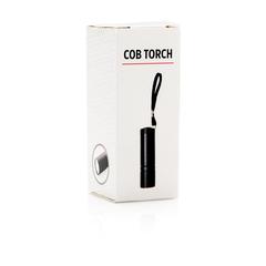 Vue Lampe torche COB de couleur noir| Krokrodeal
