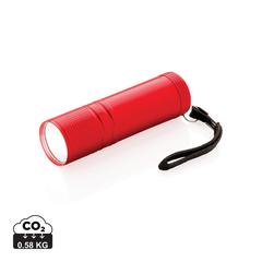 Vue Lampe torche COB de couleur rouge| Krokrodeal