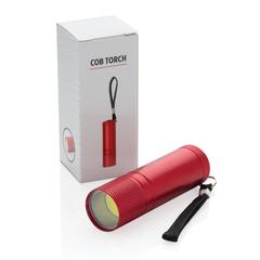 Vue Lampe torche COB de couleur rouge| Krokrodeal