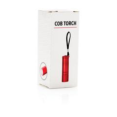 Vue Lampe torche COB de couleur rouge| Krokrodeal