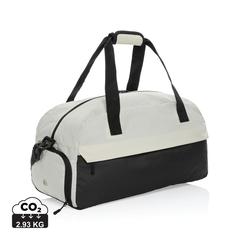 Vue Sac de sport en rPET AWARE™ Kazu de couleur blanc| Krokrodeal