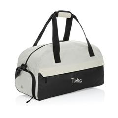 Vue Sac de sport en rPET AWARE™ Kazu de couleur blanc| Krokrodeal