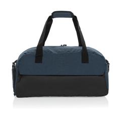 Vue Sac de sport en rPET AWARE™ Kazu de couleur bleu| Krokrodeal