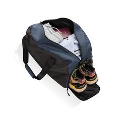 Vue Sac de sport en rPET AWARE™ Kazu de couleur bleu| Krokrodeal